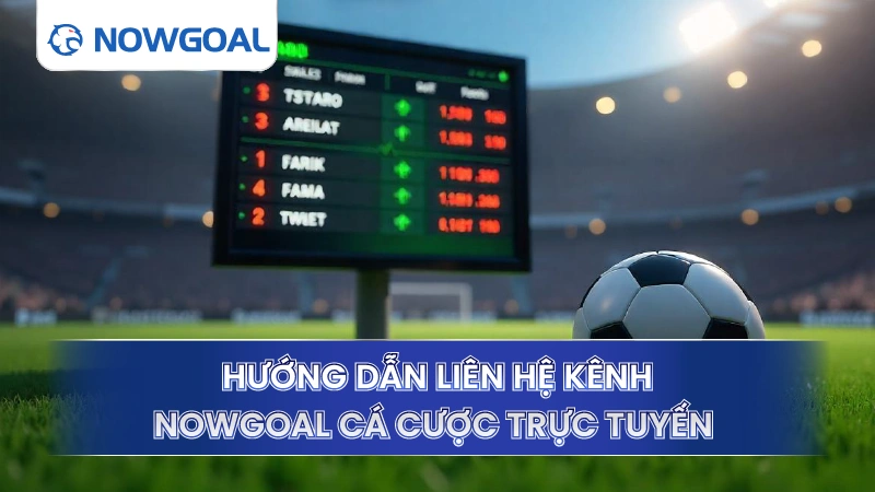 Hướng dẫn liên lạc kênh Nowgoal cá cược trực tuyến